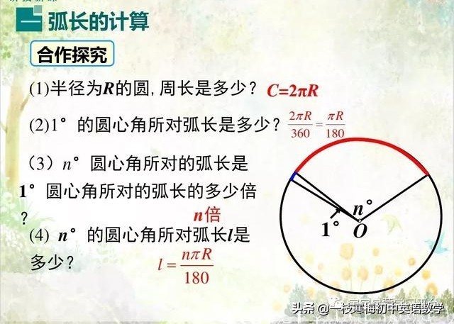 弧长与半径的关系是什么（弧长及扇形的面积知识点）