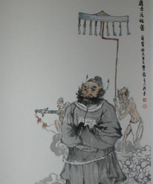 中国盘古妖魔奢侈,给人招祸患的恶鬼(挂钟馗像排除)