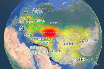 ​日耳曼人与拉丁人在世界上的分布