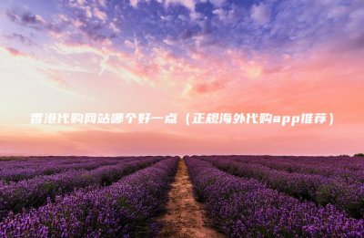 ​香港代购网站哪个好一点(正规海外代购app推荐)