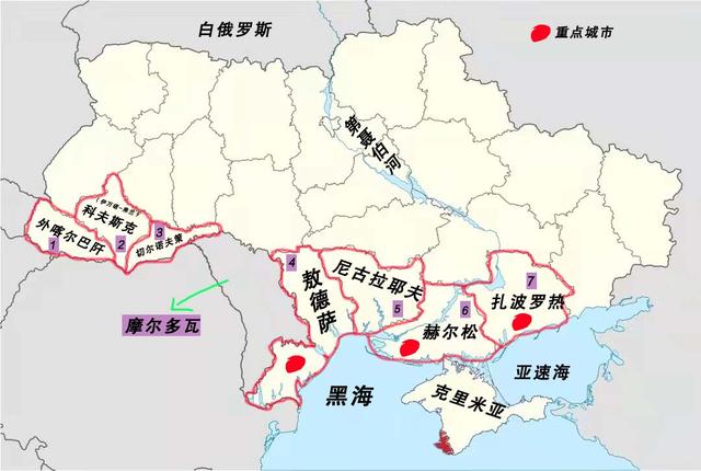 俄罗斯与乌克兰的地图详情（乌克兰地图攻略速记）(6)