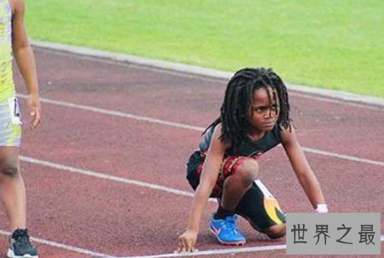 世界上跑的最快的男孩,100米仅用时13.48秒