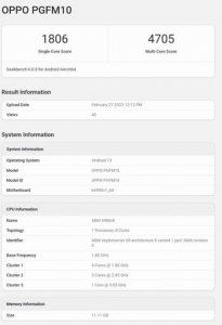 疑似 OPPO Find X6 跑分曝光,或将搭载天玑 9200 处理器