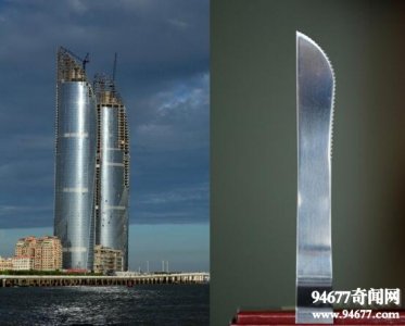 ​厦门最高楼，厦门双子塔高300米(形似两把刀)