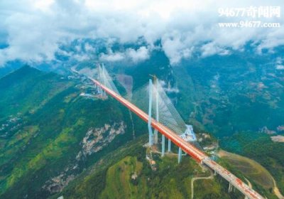 世界上最高的桥,北盘江大桥高565米(200层楼高)