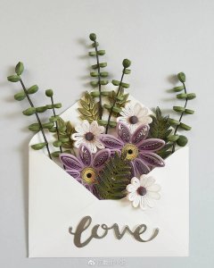 ​一组漂亮的衍纸作品~