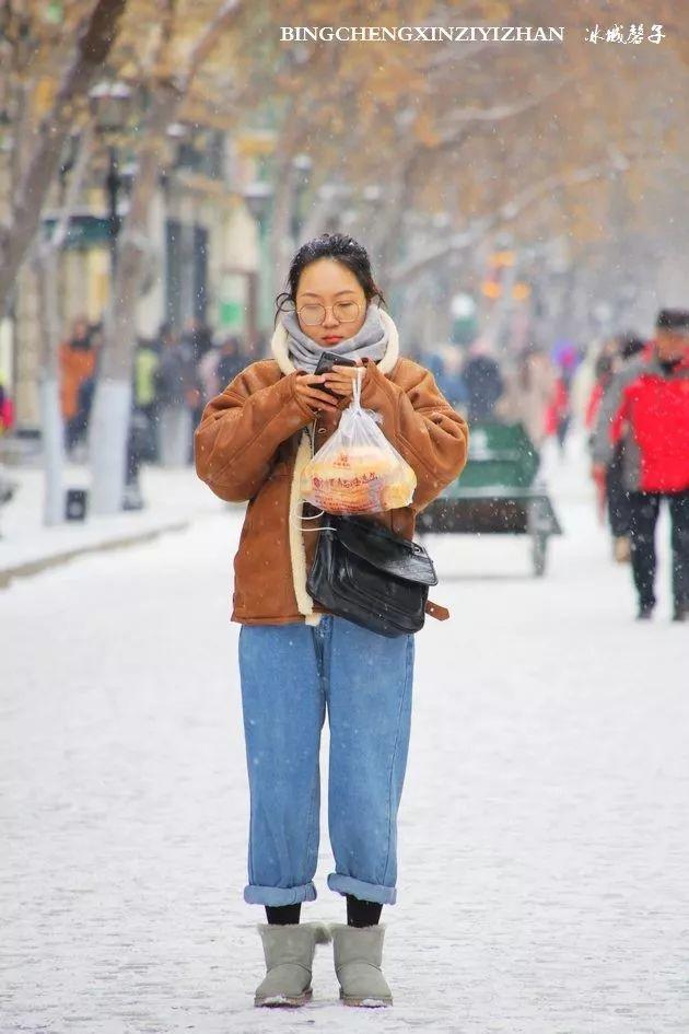 冬天的哈尔滨雪景(飘雪的哈尔滨美翻了)(59)
