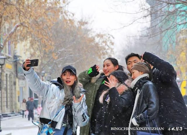 冬天的哈尔滨雪景(飘雪的哈尔滨美翻了)(17)