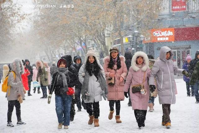 冬天的哈尔滨雪景(飘雪的哈尔滨美翻了)(25)