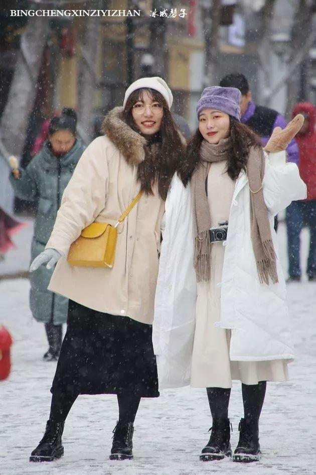 冬天的哈尔滨雪景(飘雪的哈尔滨美翻了)(56)