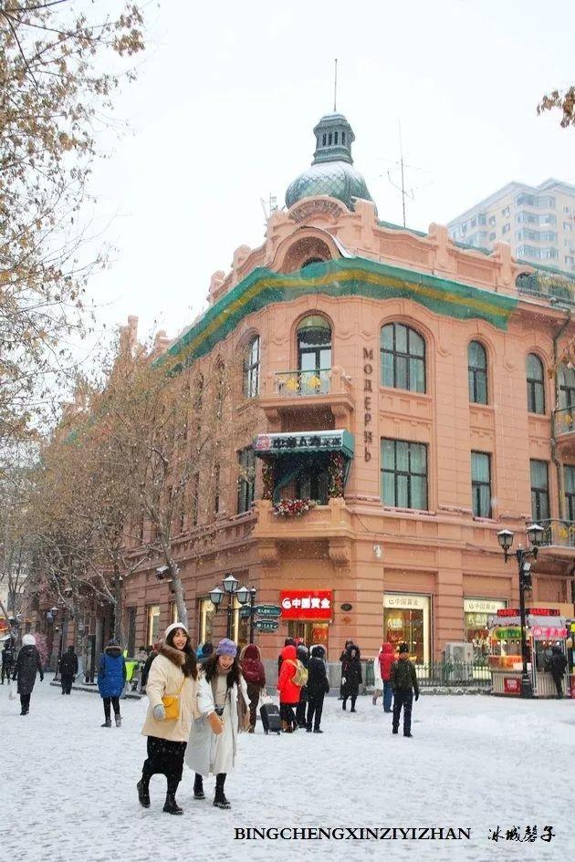 冬天的哈尔滨雪景(飘雪的哈尔滨美翻了)(6)