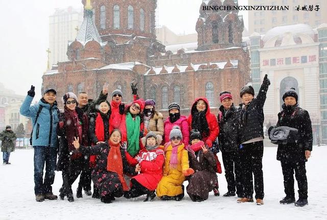 冬天的哈尔滨雪景(飘雪的哈尔滨美翻了)(13)