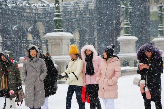 冬天的哈尔滨雪景(飘雪的哈尔滨美翻了)(26)