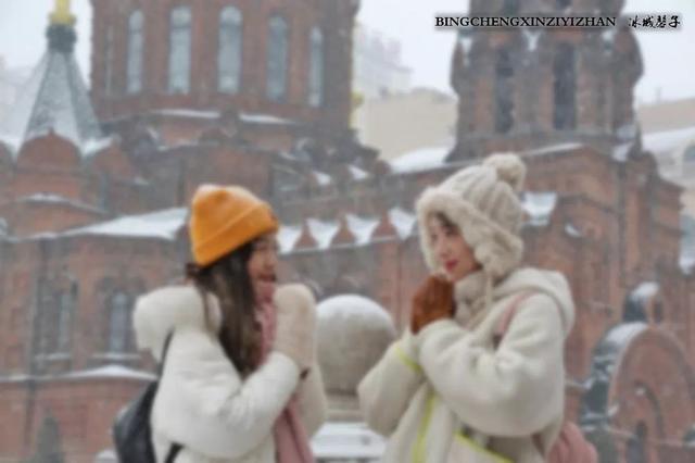 冬天的哈尔滨雪景(飘雪的哈尔滨美翻了)(55)
