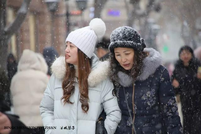 冬天的哈尔滨雪景(飘雪的哈尔滨美翻了)(22)