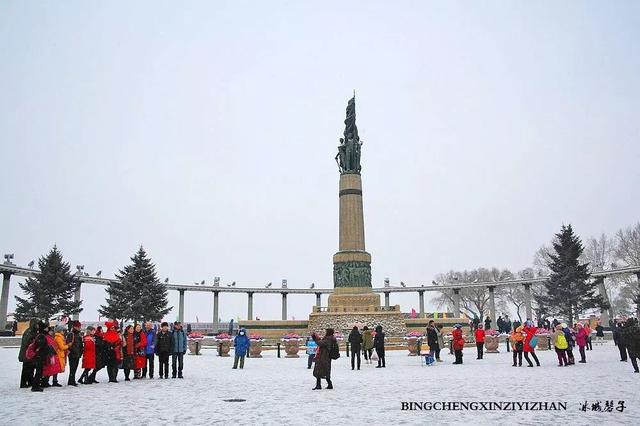 冬天的哈尔滨雪景(飘雪的哈尔滨美翻了)(11)