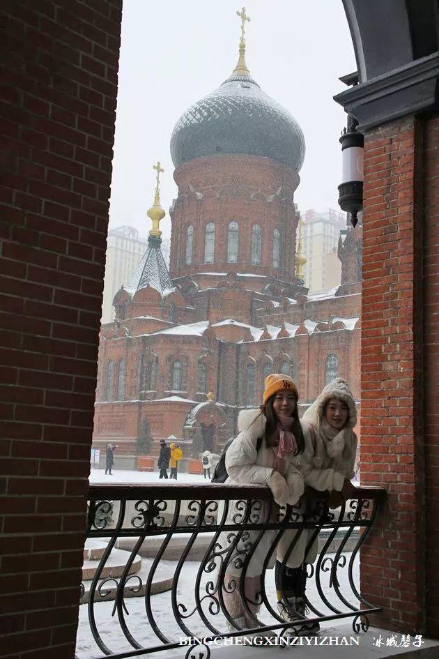 冬天的哈尔滨雪景(飘雪的哈尔滨美翻了)(83)