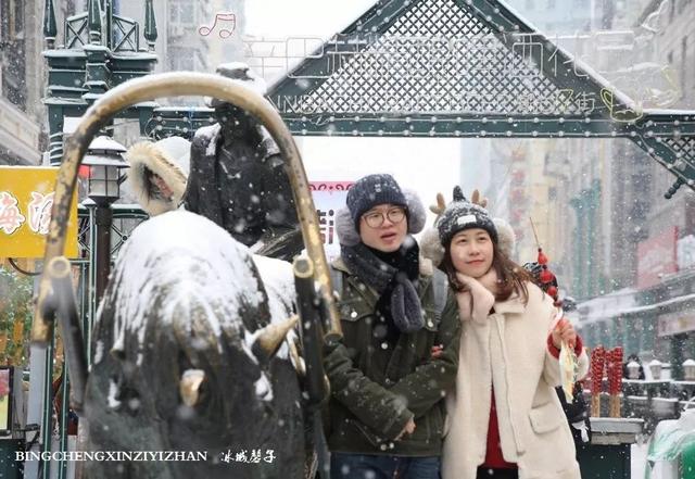 冬天的哈尔滨雪景(飘雪的哈尔滨美翻了)(40)