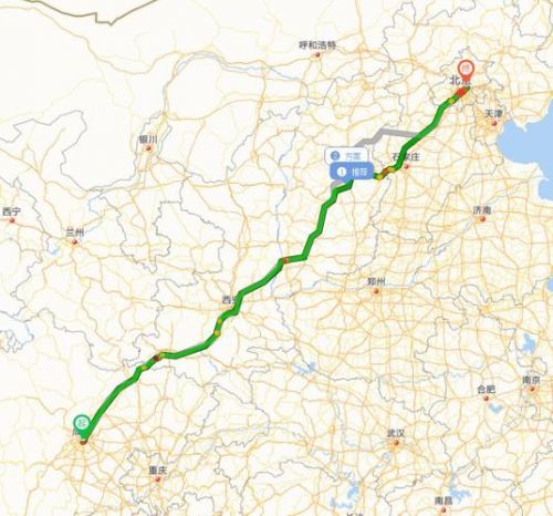 北京到成都高铁几个小时？北京到成都高铁路线图-第1张图片-