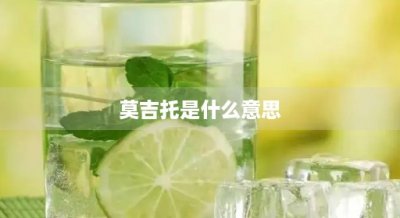 ​莫吉托是什么意思(莫吉托是什么意思?)