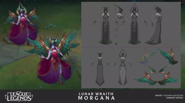 lol莫甘娜哪个皮肤好（拳头3位设计师公布皮肤设计稿）(8)