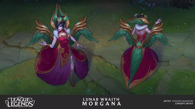 lol莫甘娜哪个皮肤好（拳头3位设计师公布皮肤设计稿）(7)