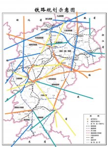 ​江西新时代中长期铁路规划（灰色）