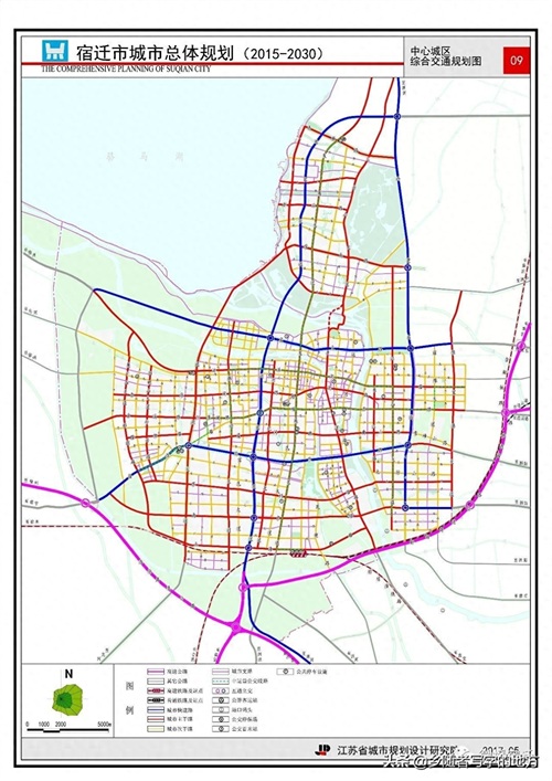 高清！江苏省宿迁市城市总体规划图（2030年），宿迁人收藏了