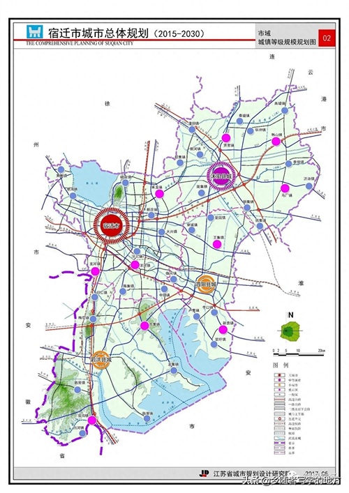 高清！江苏省宿迁市城市总体规划图（2030年），宿迁人收藏了