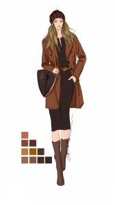 ​咖啡色系服装色彩搭配