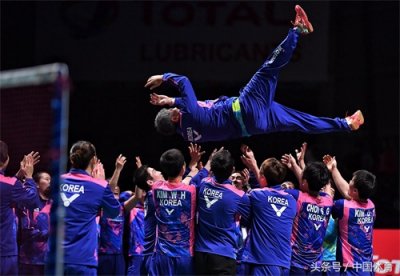 ​2017年苏迪曼杯决赛 韩国队夺冠疯狂庆祝