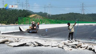 ​通车在即！惠龙高速全力冲刺通车目标