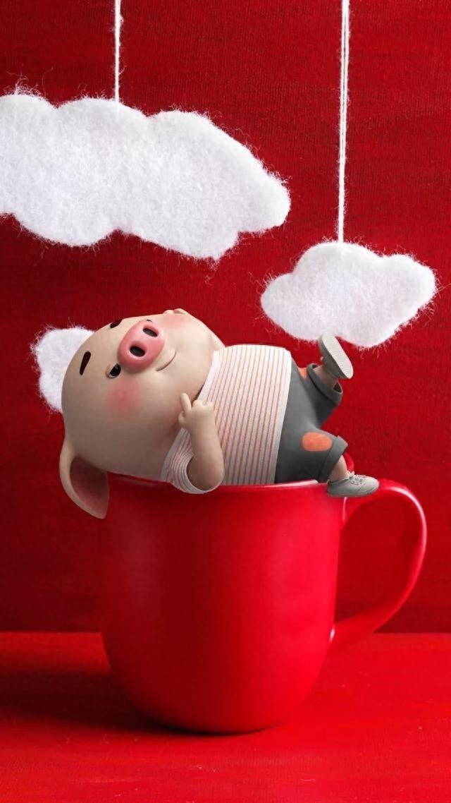 精选手机壁纸图(一),可爱猪猪壁纸