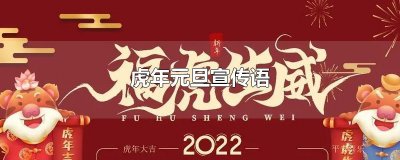​虎年元旦宣传语