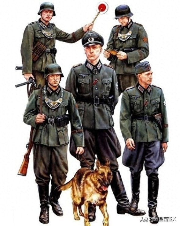 二战德国战地宪兵――俗称链狗！可看出其可怕之处