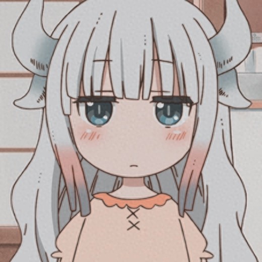 小林家的龙女仆康娜卡姆依可爱女生无水印头像