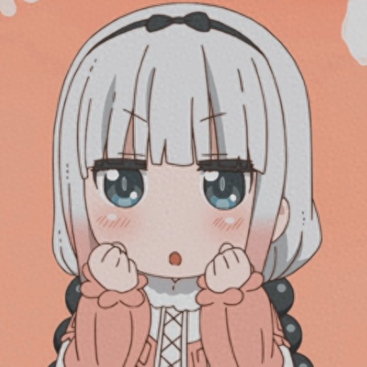 小林家的龙女仆康娜卡姆依可爱女生无水印头像