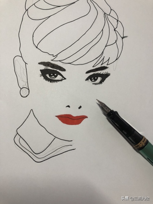 教你一步步画出最美的奥黛丽赫本