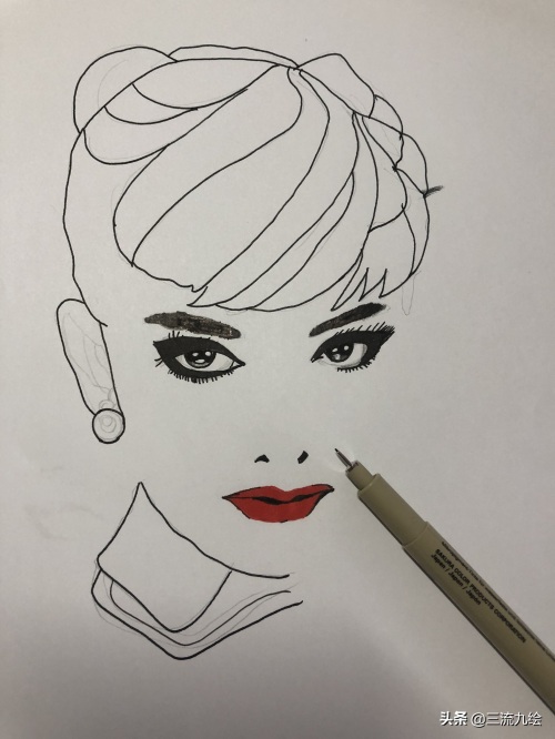 教你一步步画出最美的奥黛丽赫本