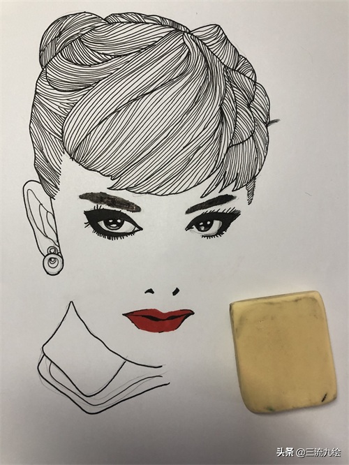教你一步步画出最美的奥黛丽赫本