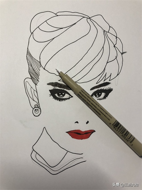 教你一步步画出最美的奥黛丽赫本